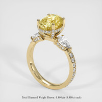 4.01 Ct. Sapphire Ring, 14K Yellow Gold 2