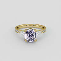 2.64 Ct. Purple Spinel Ring, 18K Yellow Gold 1