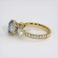 3.22 Ct. Bi Color Sapphire Ring, 18K Yellow Gold 4