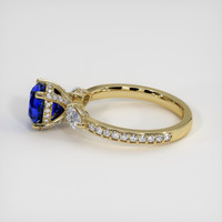 2.22 Ct. Blue Sapphire Ring, 18K Yellow Gold 4