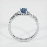 0.81 Ct. Greyish Blue Sapphire Ring, Platinum 950 3