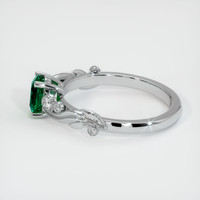 0.95 Ct. Emerald  Ring - Platinum 950