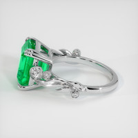 4.73 Ct. Emerald Ring, Platinum 950 4