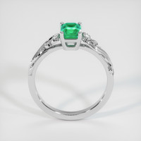 0.69 Ct. Emerald Ring, Platinum 950 3