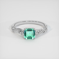 1.24 Ct. Emerald Ring, Platinum 950 1