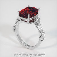 8.03 Ct. Gemstone Ring, Platinum 950 2