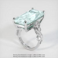 15.27 Ct. Gemstone Ring, Platinum 950 2