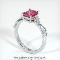 2.08 Ct. Pink Sapphire Ring, Platinum 950 2