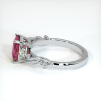 2.08 Ct. Pink Sapphire Ring, Platinum 950 4