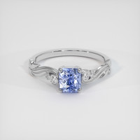 1.05 Ct. Blue Sapphire Ring, Platinum 950 1