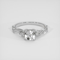 1.07 Ct. White Sapphire Ring, Platinum 950 1
