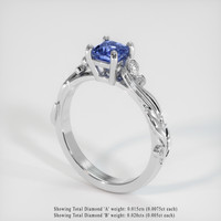 0.60 Ct. Sapphire Ring, Platinum 950 2