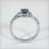 1.05 Ct. Greenish Blue Sapphire Ring, Platinum 950 3