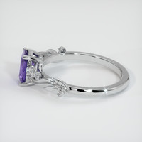 0.75 Ct. Purple Sapphire Ring, Platinum 950 4