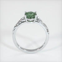 1.01 Ct. Bluish Green Sapphire Ring, Platinum 950 3