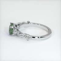 1.01 Ct. Bluish Green Sapphire Ring, Platinum 950 4