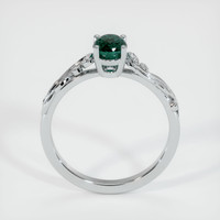 0.91 Ct. Bluish Green Sapphire Ring, Platinum 950 3