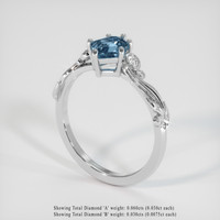 1.17 Ct. Sapphire Ring, Platinum 950 2