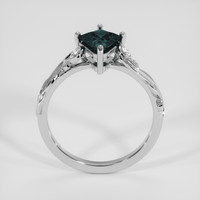 1.13 Ct. Greenish Blue Sapphire Ring, Platinum 950 3