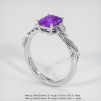 2.54 Ct. Sapphire Ring, Platinum 950 2