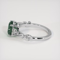 2.22 Ct. Green Sapphire Ring, Platinum 950 4