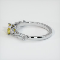 0.75 Ct. Yellow Sapphire Ring, Platinum 950 4