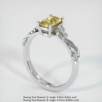0.92 Ct. Yellow Sapphire Ring, Platinum 950 2