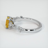 0.94 Ct. Yellow Sapphire Ring, Platinum 950 4