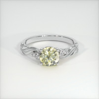 1.05 Ct. Yellow Sapphire Ring, Platinum 950 1