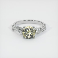 1.41 Ct. Yellow Sapphire Ring, Platinum 950 1