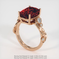 8.03 Ct. Gemstone Ring, 14K Rose Gold 2