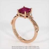 1.55 Ct. Gemstone Ring, 14K Rose Gold 2