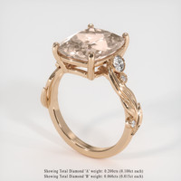 4.88 Ct. Gemstone Ring, 14K Rose Gold 2