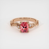 2.03 Ct. Padparadscha Sapphire Ring, 14K Rose Gold 1