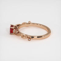 0.71 Ct. Ruby Ring, 14K Rose Gold 4