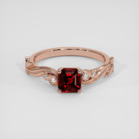 0.89 Ct. Ruby Ring, 14K Rose Gold 1