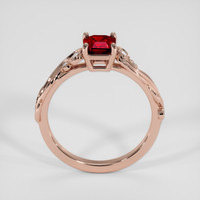 0.89 Ct. Ruby Ring, 14K Rose Gold 3