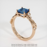 1.56 Ct. Sapphire Ring, 14K Rose Gold 2