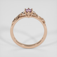 0.21 Ct. Purplish Pink Sapphire Ring, 14K Rose Gold 3