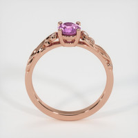 0.77 Ct. Pinkish Purple Sapphire Ring, 14K Rose Gold 3