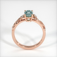 1.19 Ct. Greyish Blue Sapphire Ring, 14K Rose Gold 3