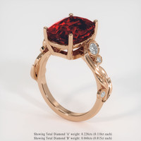 8.03 Ct. Gemstone Ring, 18K Rose Gold 2