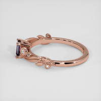 0.44 Ct. Pinkish Purple Spinel Ring, 18K Rose Gold 4
