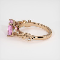 2.62 Ct. Pink Sapphire Ring, 18K Rose Gold 4