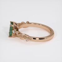 0.93 Ct. Green Sapphire Ring, 18K Rose Gold 4