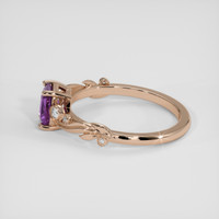 1.10 Ct. Bi Color Sapphire Ring, 18K Rose Gold 4