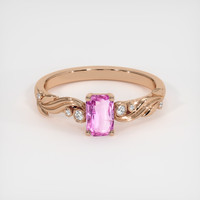 1.08 Ct. Sapphire Ring, 18K Rose Gold 1