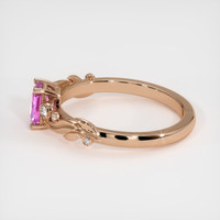 1.08 Ct. Purplish Pink Sapphire Ring, 18K Rose Gold 4