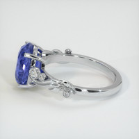 5.43 Ct. Violet Sapphire Ring, 10K White Gold 4
