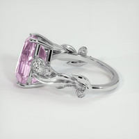 5.57 Ct. Pink Kunzite Ring, 10K White Gold 4